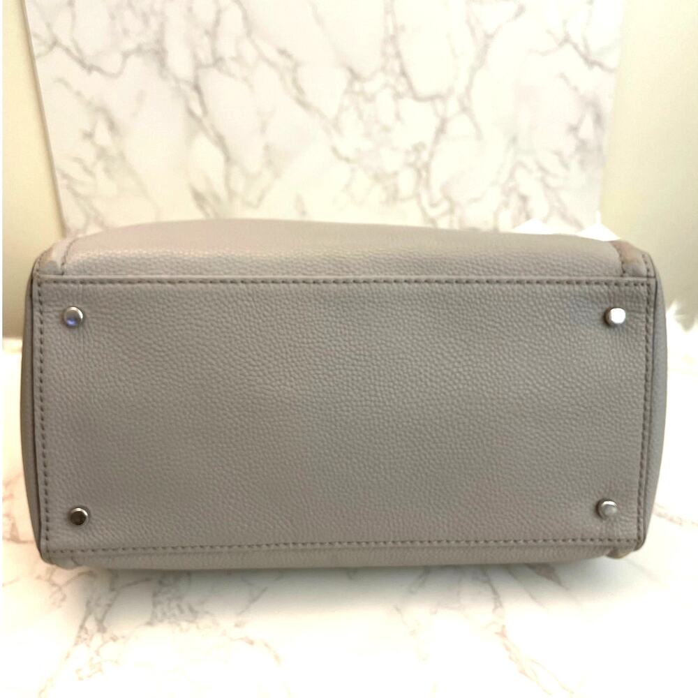 Kate Spade Large Tote Gray Pebbled Leather GUC - Picture 8 of 9